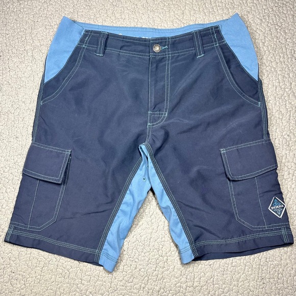 Prana Other - Prana Mens Cargo Board Shorts Navy Blue Outdoor Hiking Swimming Size 30
